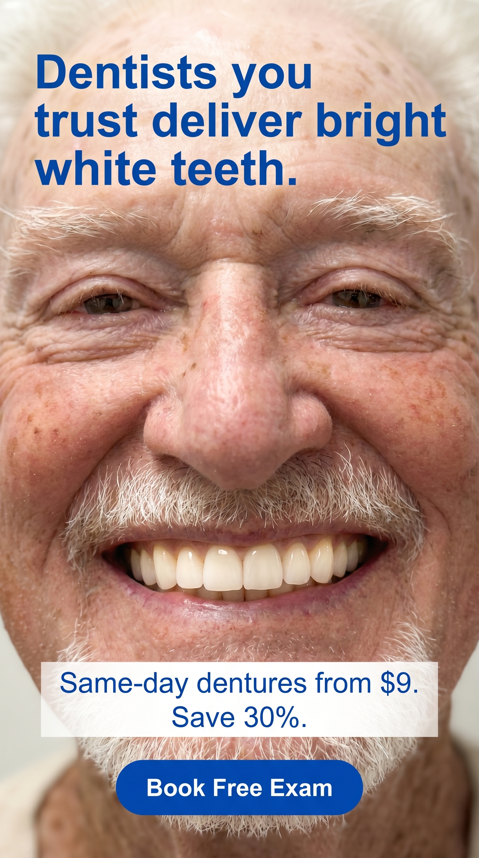 Same-day dentures portrait