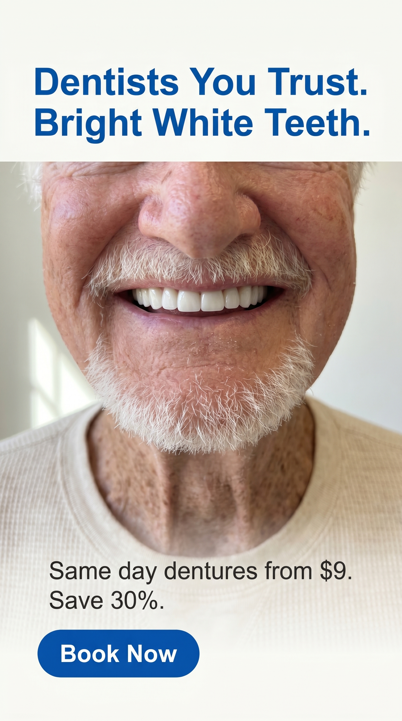 Bright white teeth headline
