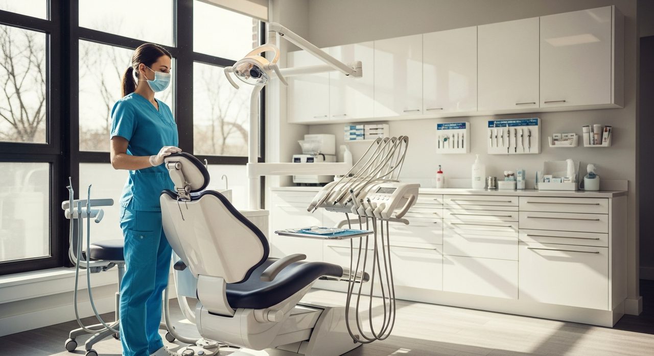 Modern dental office with clean, inviting workspace