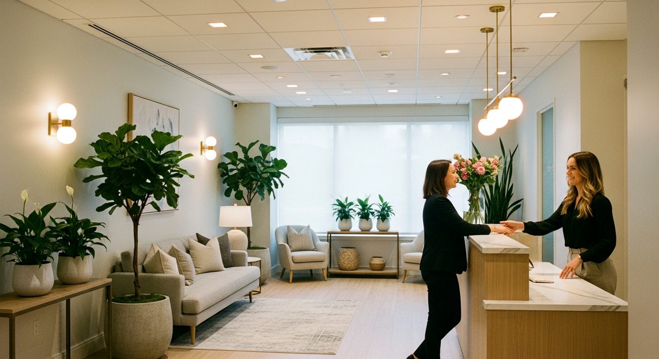 First impressions: welcoming a new med spa patient at reception