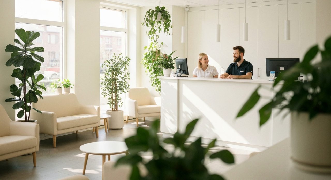 Modern dental clinic interiors appeal to high-value patients.